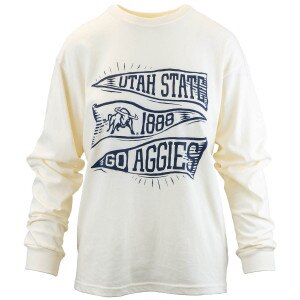 Go Aggies Pennant Long-Sleeve T-Shirt cream